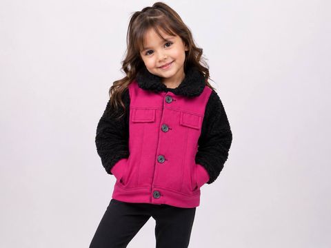 Casaco de Cotton Jeans e Pêlo 4/10