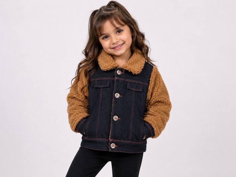 Casaco de Cotton Jeans e Pêlo 4/10 — foto 2