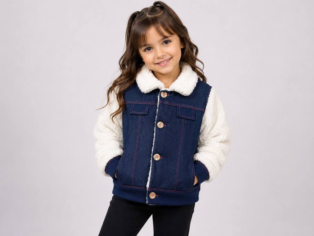 Casaco de Cotton Jeans e Pêlo 4/10 — foto 3