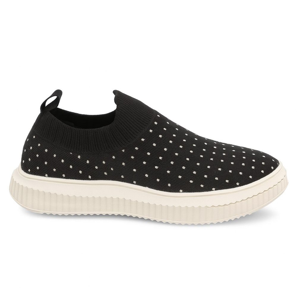 Tenis Adu 06-050 Preto/lurex Prata — foto 1