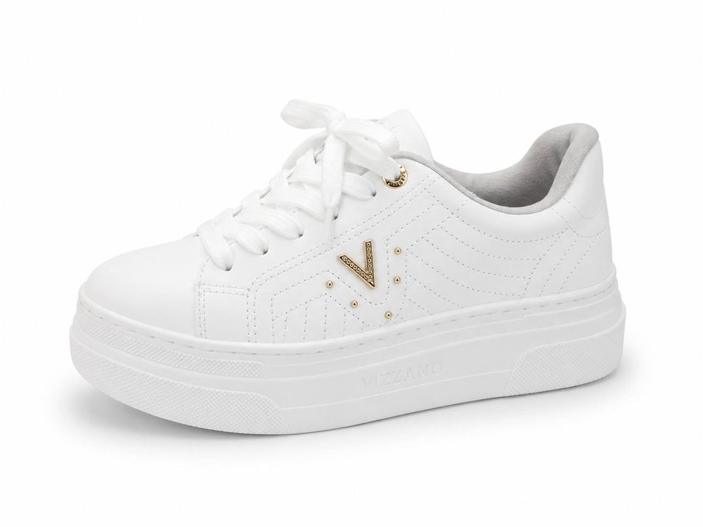 Tenis em Sinte Branco 125-010-01 Via Marte — foto 1