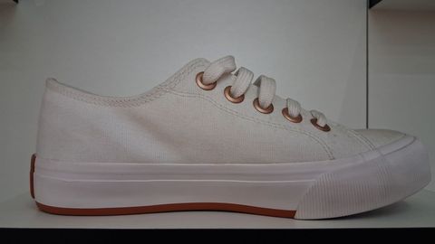 Tenis Sandy Canvas Branco/cobre