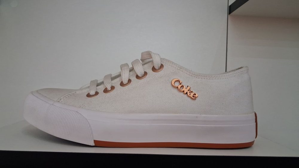 Tenis Sandy Canvas Branco/cobre — foto 2