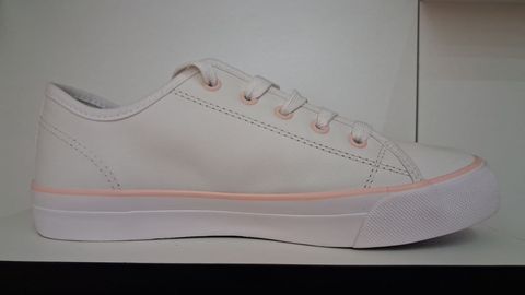 Tenis Stream Leather Branco/rosa