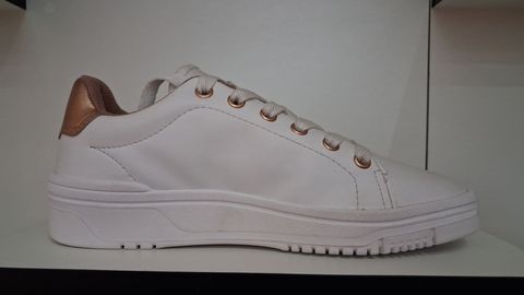 Tenis March Maverick Branco/cobre