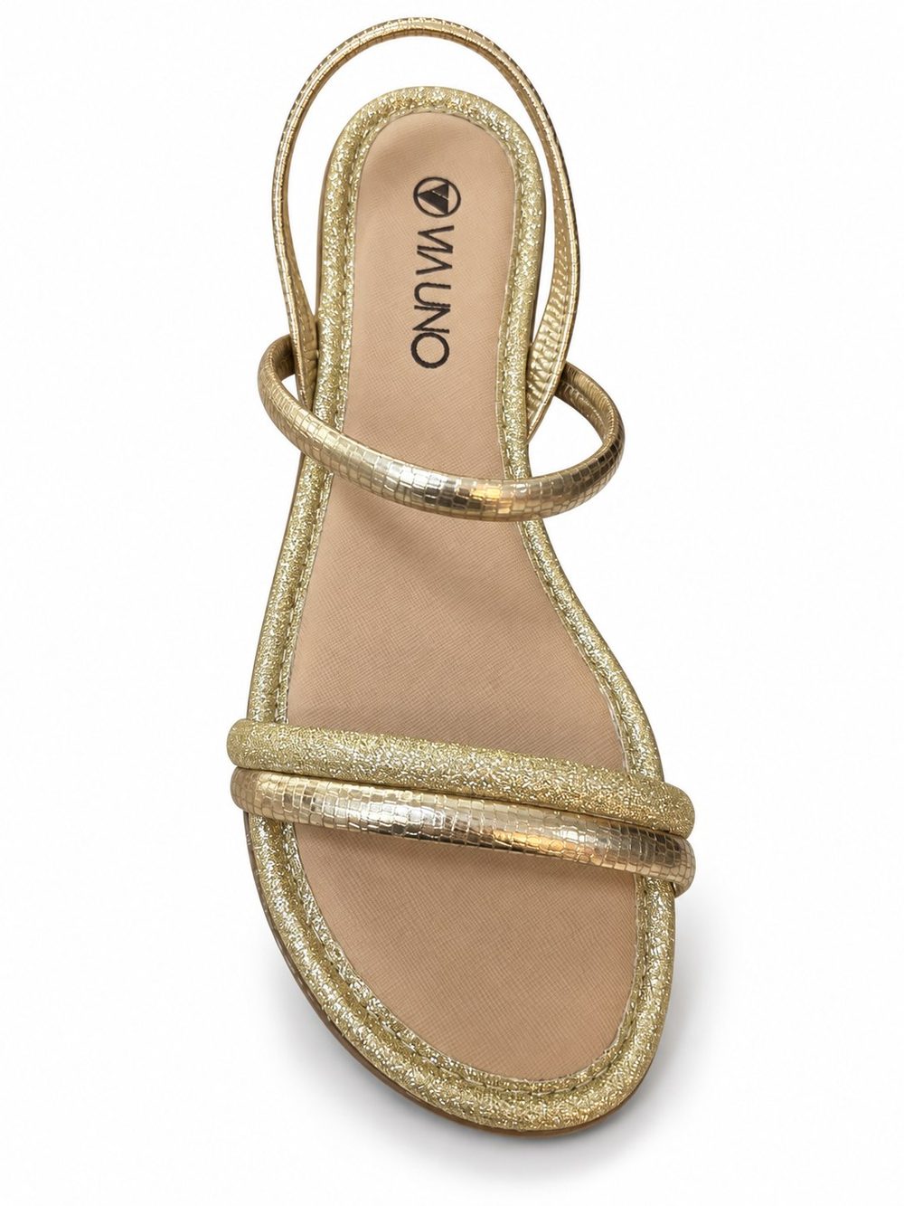Rasteira Fem. Cab. em Sint. Sola Sintetica Lagar Ouro Light /tec Glit Ouro Light Id — foto 1