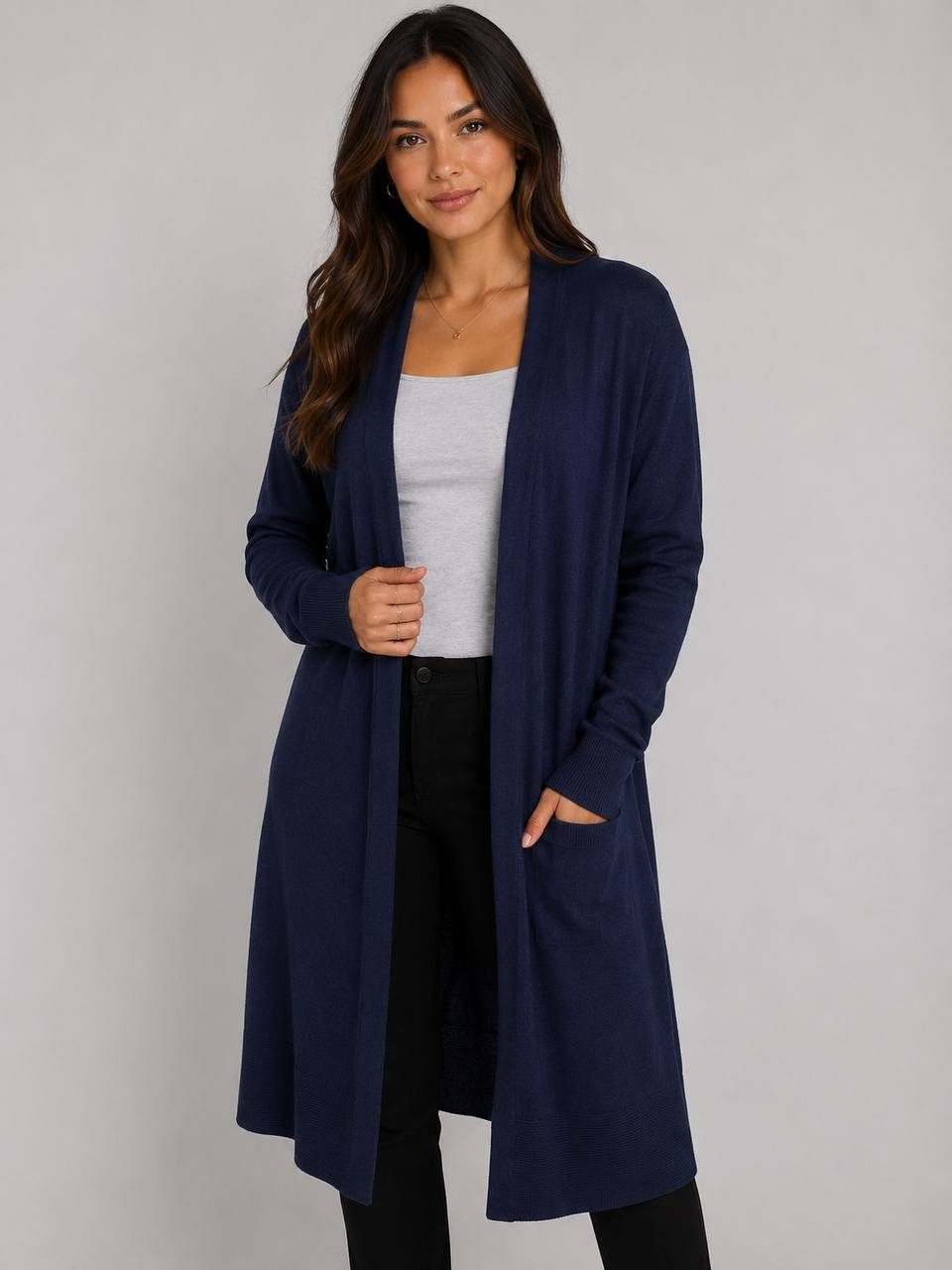 Cardigan Alongado Fem 2 — foto 1