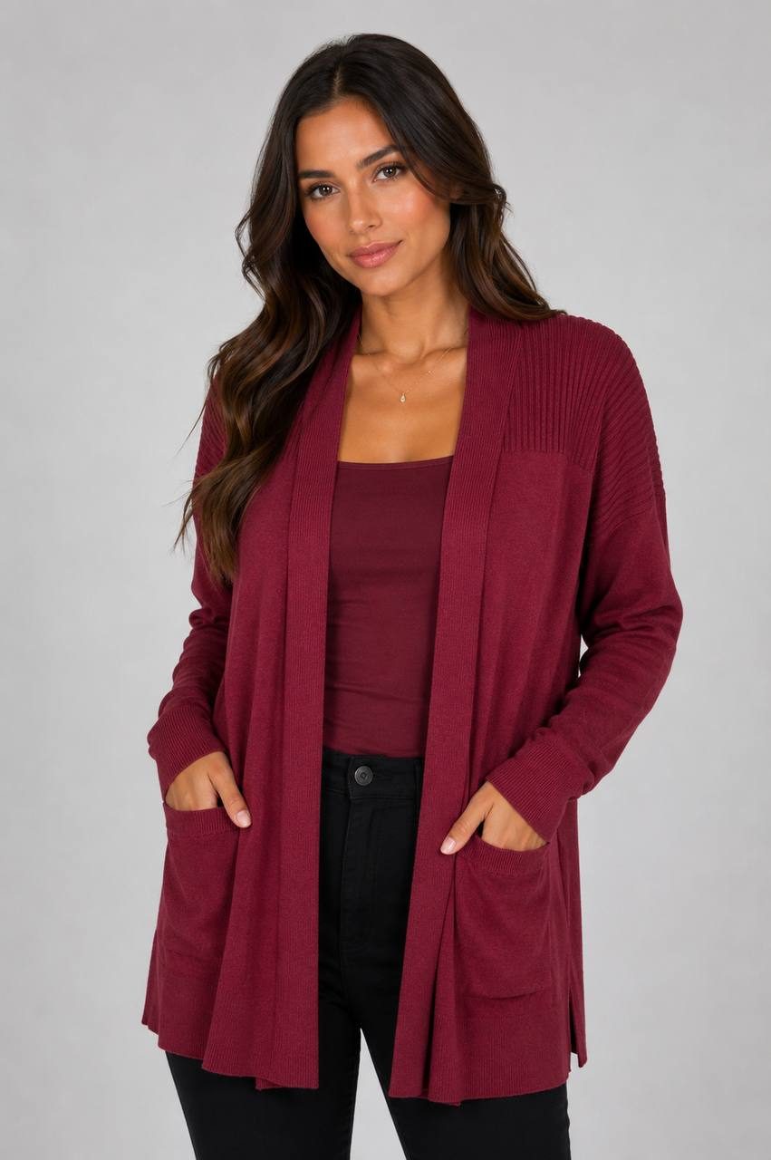 Cardigan Alongado Fem Model 3 — foto 1