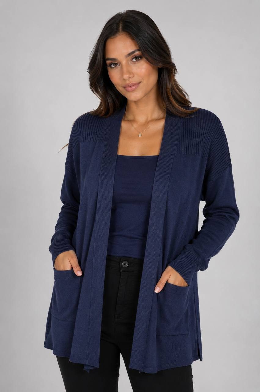 Cardigan Alongado Fem Model 3 — foto 3