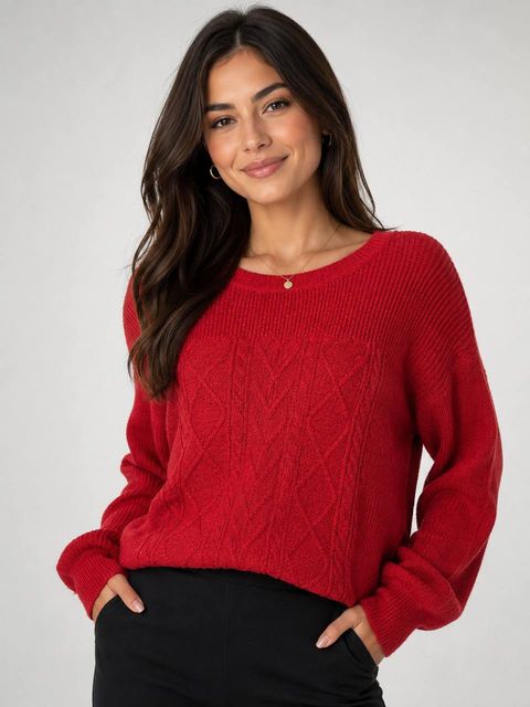 Blusa de Lã Gola Redonda