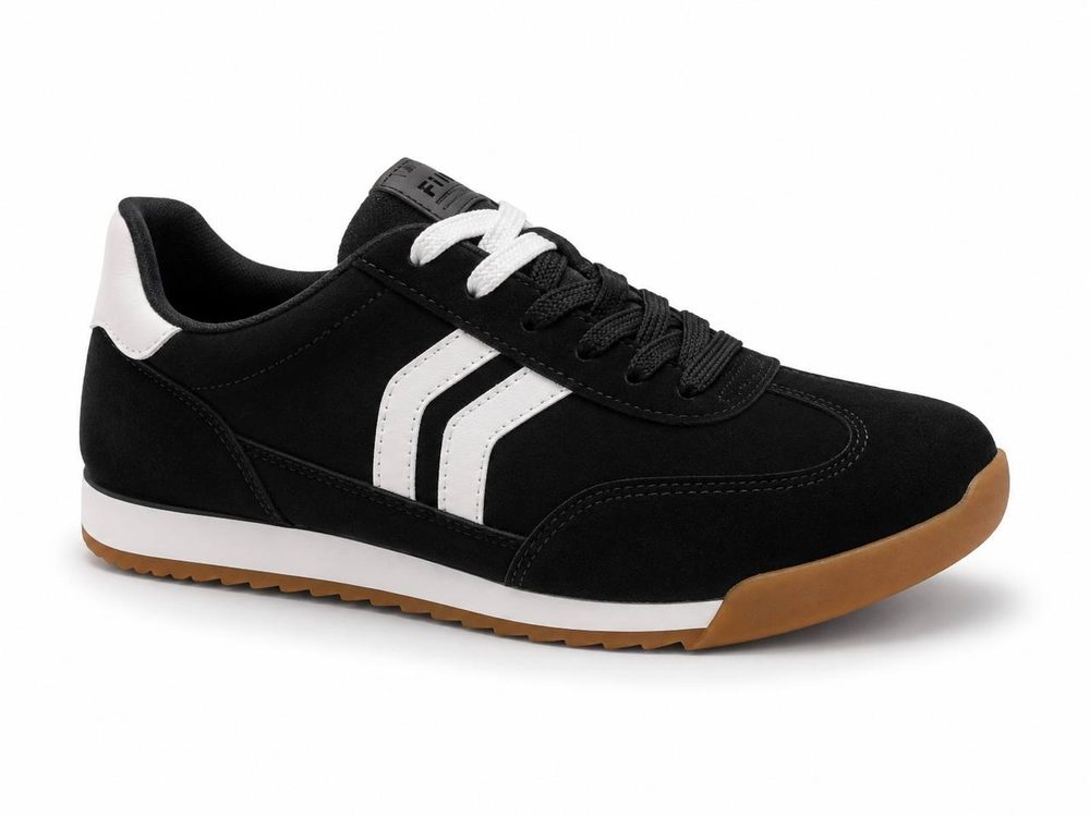 Tenis em Sinte Preto/preto/milk Via Marte — foto 1