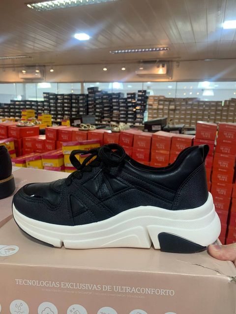 Tenis Fem. Modare Preto