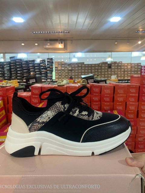 Tenis Fem. Modare Preto