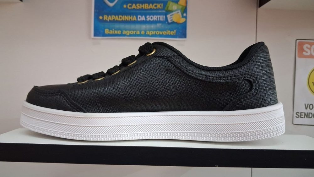 Sapato Casual Fem. de Uso Comum C/ Sola Sint. Cabe Bege — foto 2