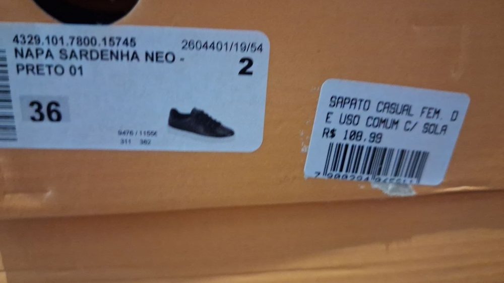 Sapato Casual Fem. de Uso Comum C/ Sola Sint. Cabe Bege — foto 3