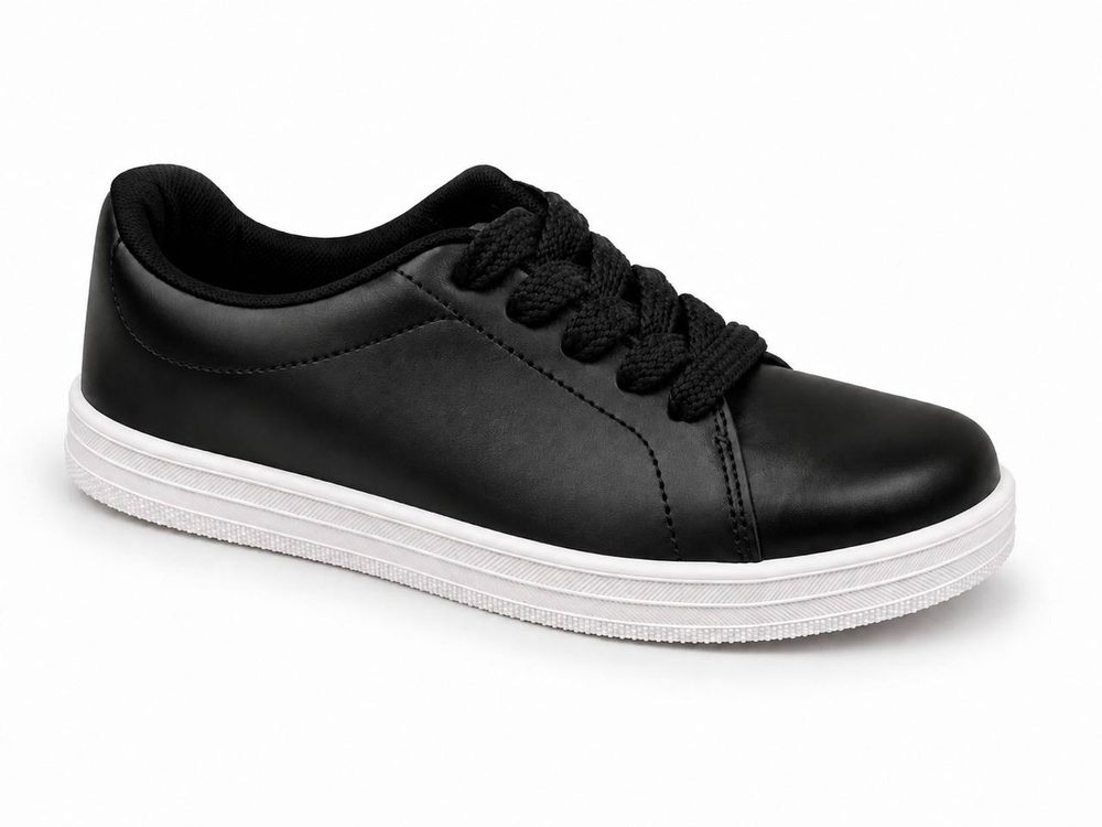 Sapato Casual Fem. de Uso Comum C/ Sola Sint. Cabe Preto — foto 2