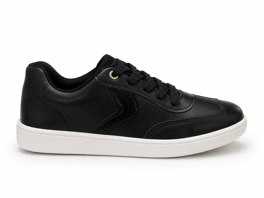 Tenis Fem. de Uso Comum C/ Sola Sint. Cabedal Sint Preto — foto 9