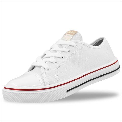Tenis Fem. de Uso Comum C/ Sola Sint. Cabedal Text Branco
