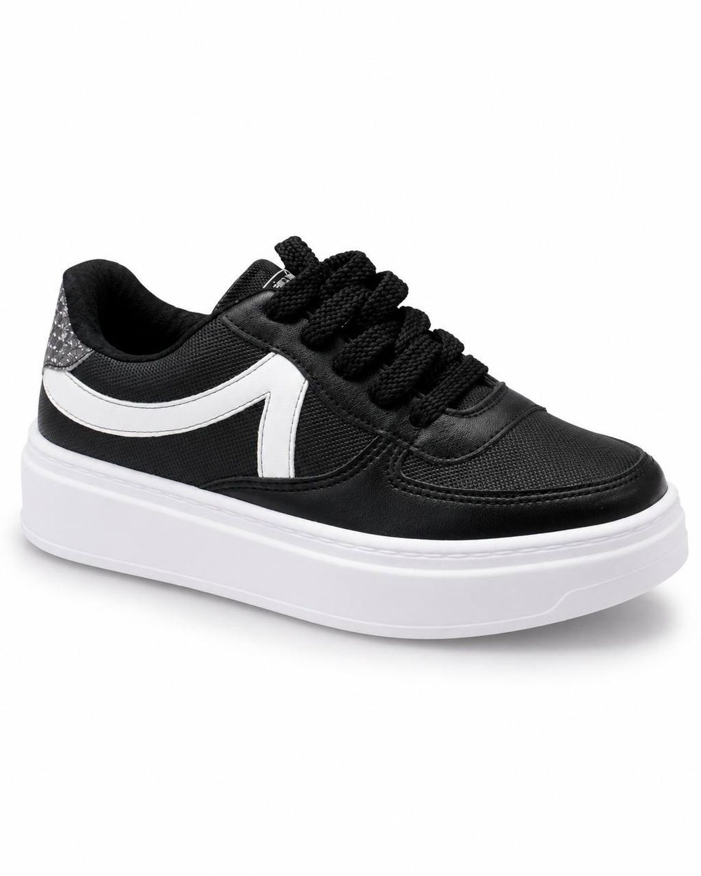Sapato Casual Fem. de Uso Comum C/ Sola Sint. Cabe Preto — foto 4