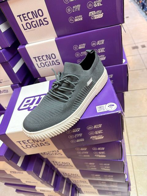 Sapato Casual Masc Chumbo