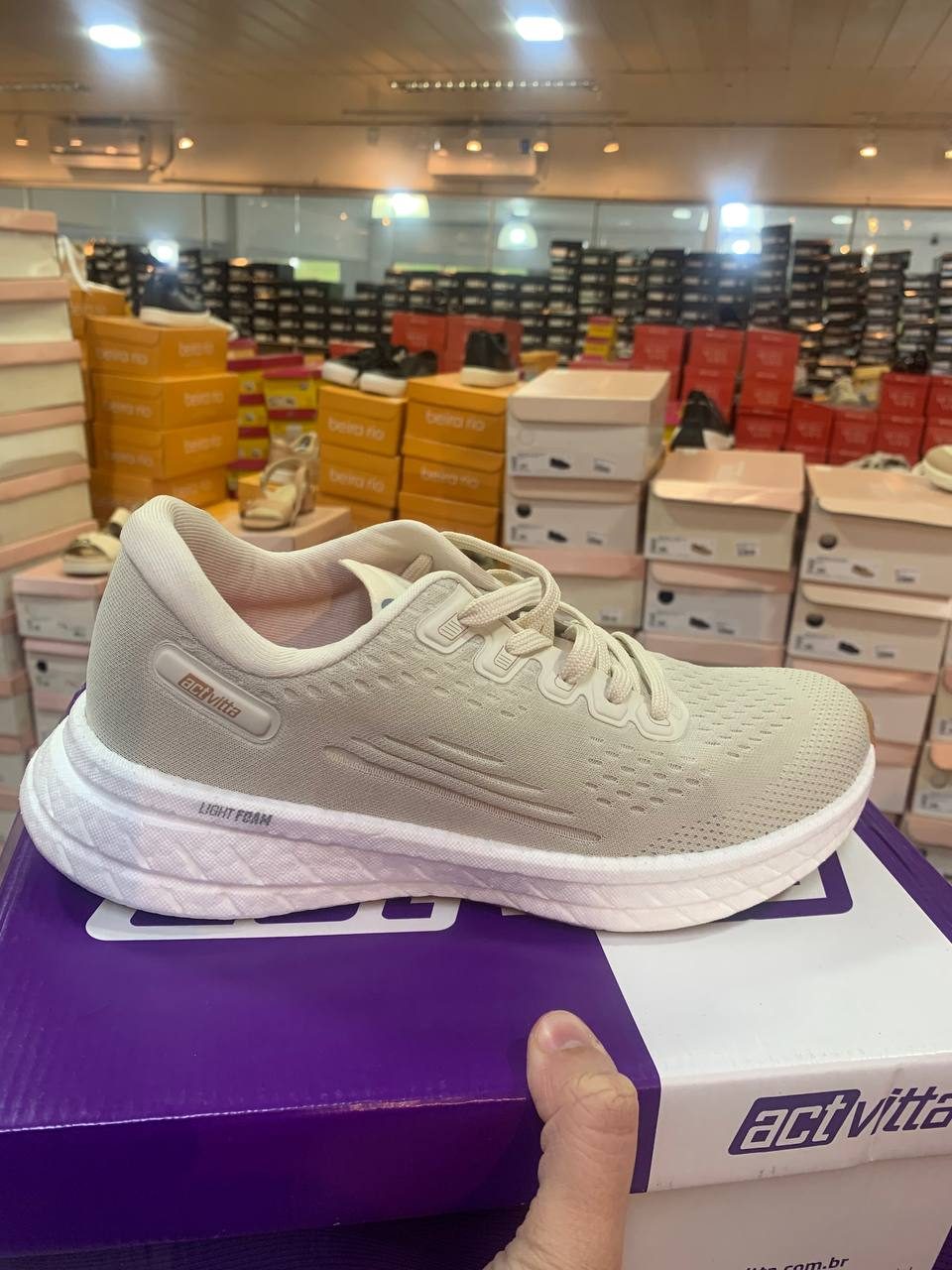 Sapato Casual Fem. Branco Off — foto 1