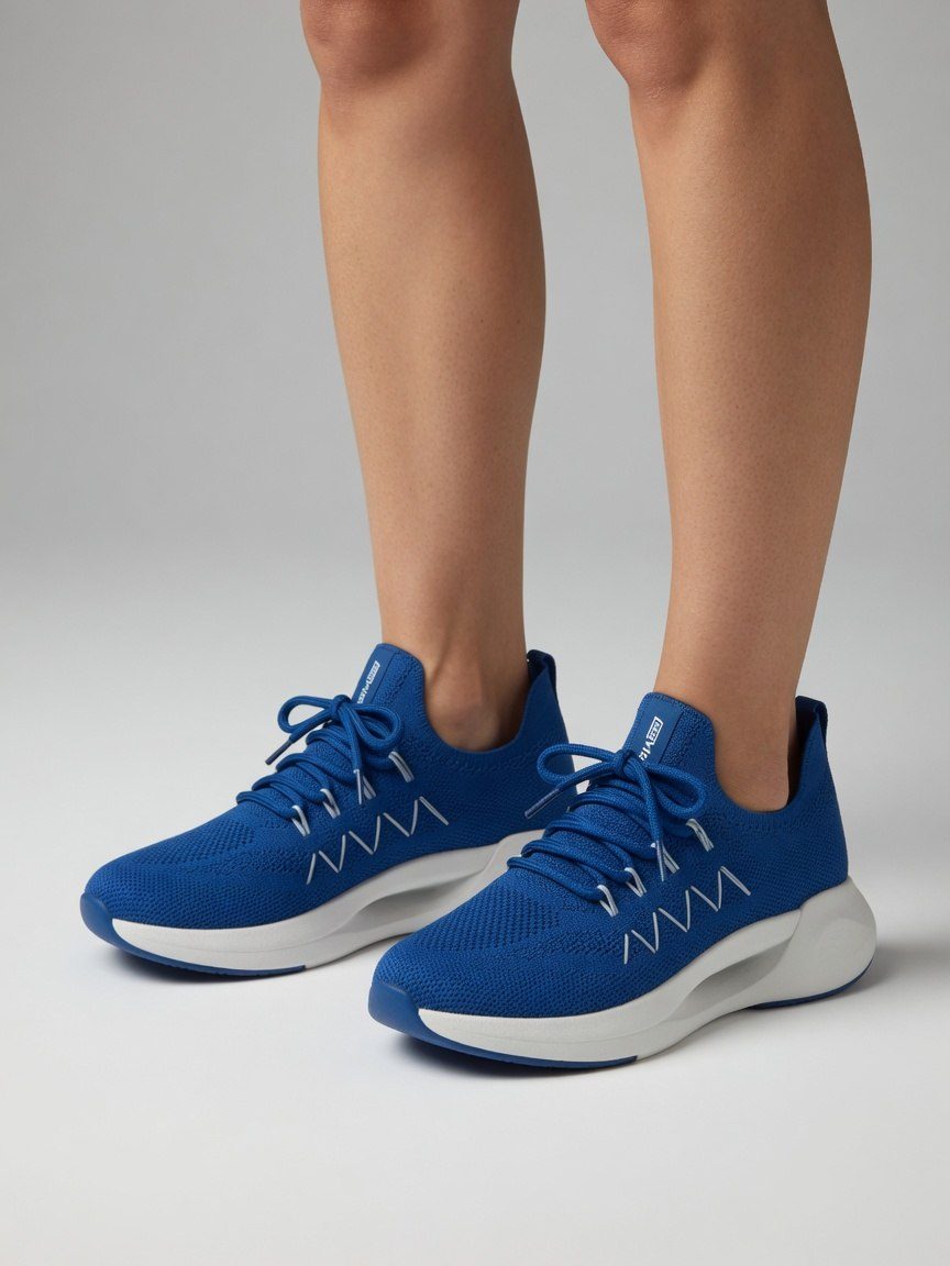 Sapato Casual Fem. de Uso Comum C/ Sola Sint. Cabe Azul — foto 2