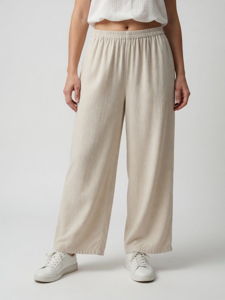 Calça Pantalona Cinza — foto 1