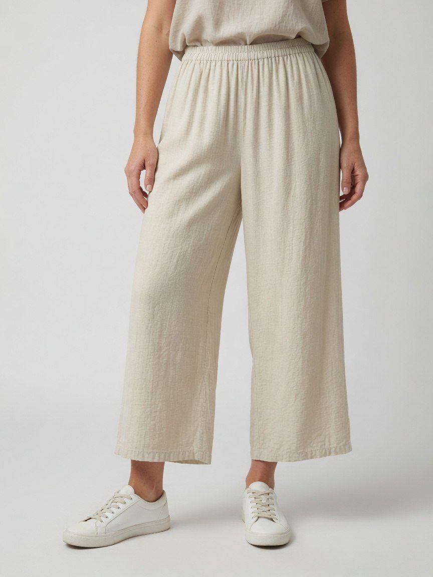 Calça Pantalona Cinza — foto 1