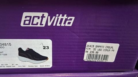 Sapato Casual Fem. de Uso Comum Preto