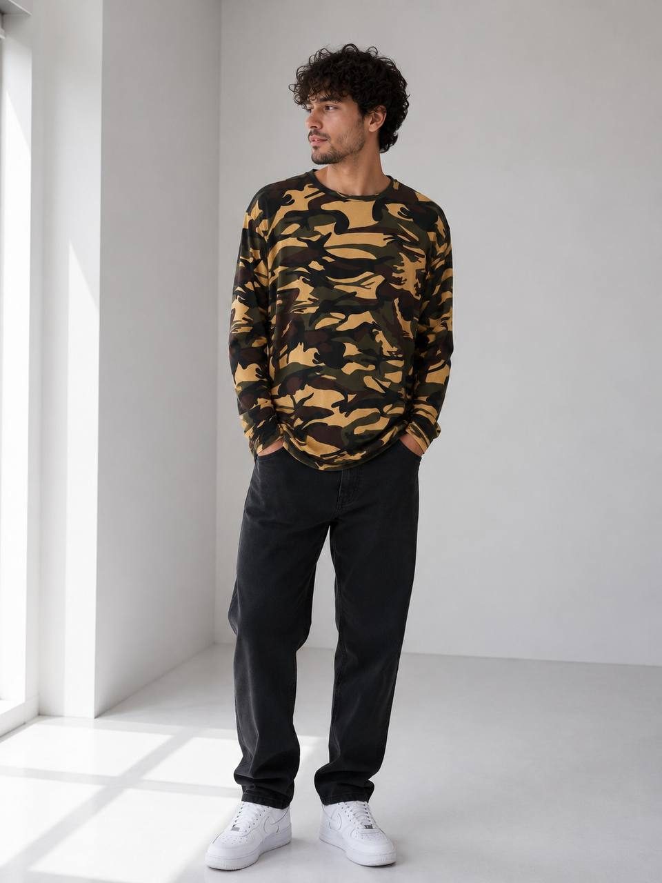 Camiseta Masc Bege — foto 1