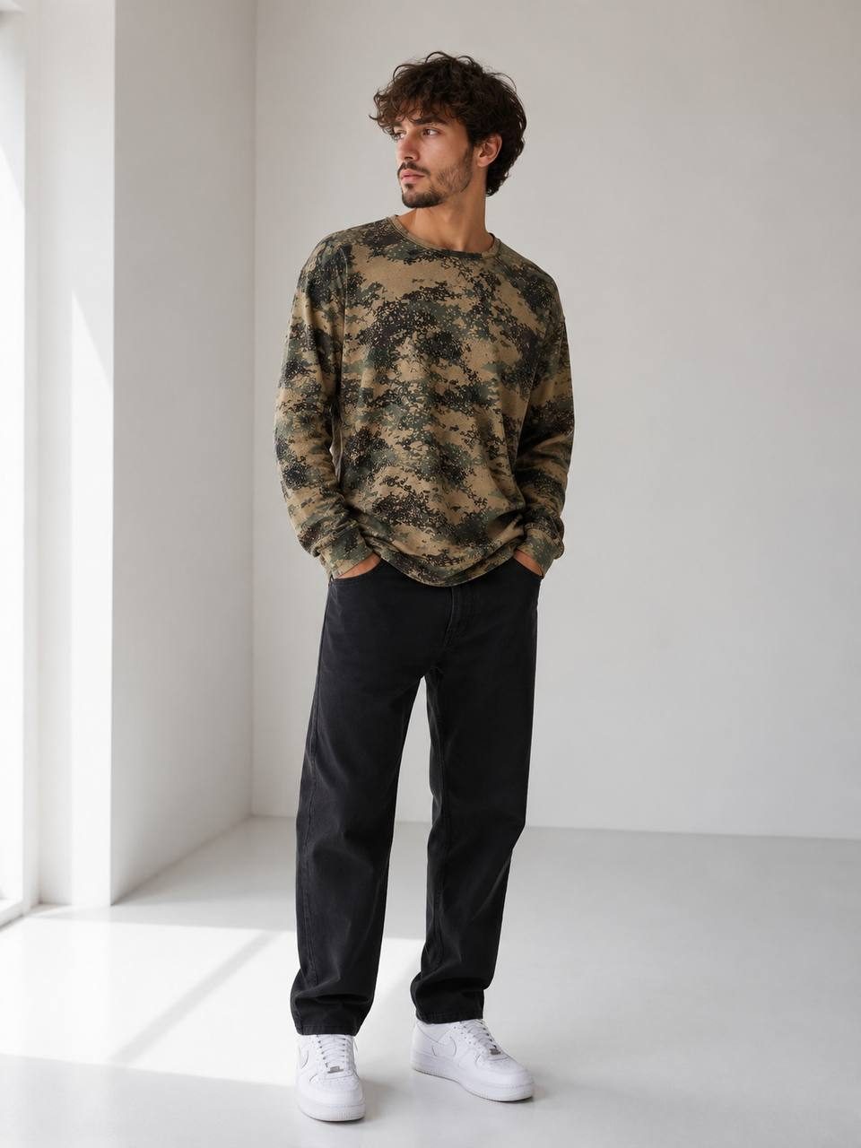 Camiseta Masc Bege — foto 3