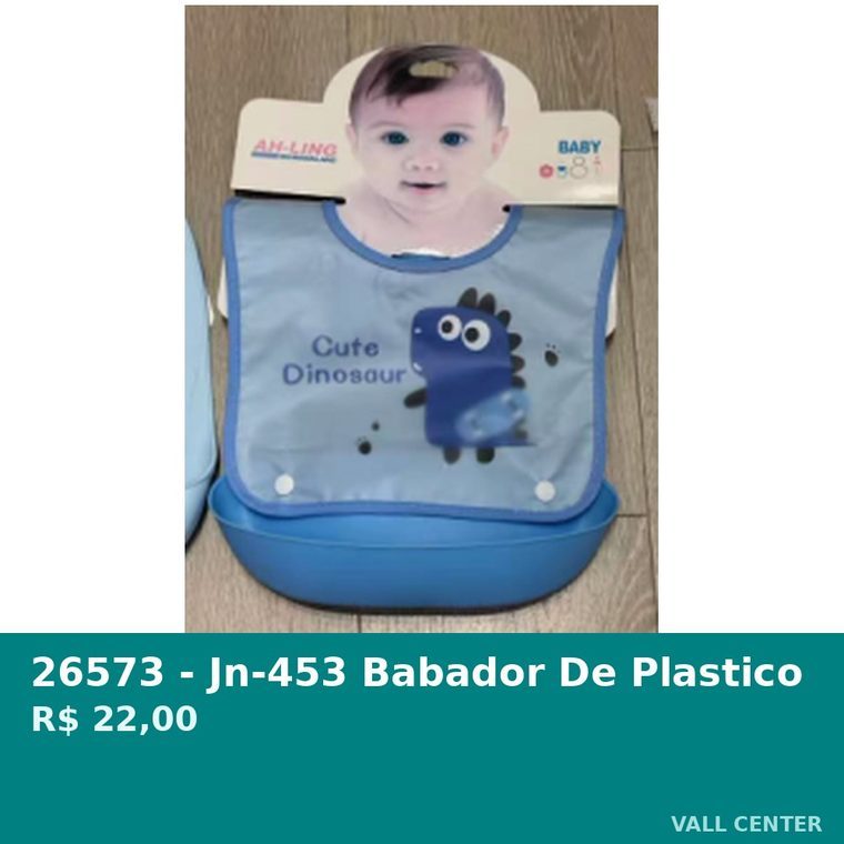 Babador de Plastico Azul — foto 2