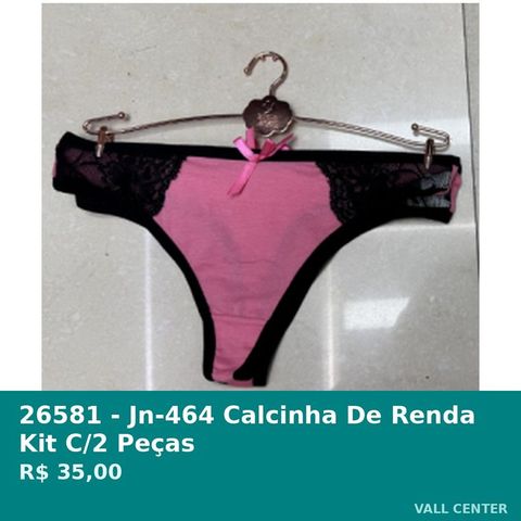 Calcinha de Renda Kit C/2 Peças