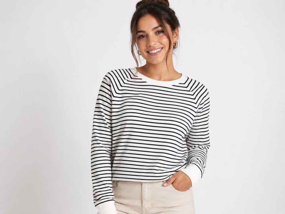 Blusa Feminina Verde Listrado — foto 2