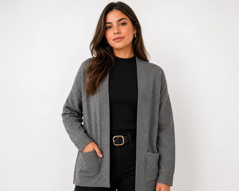 Blusa Feminina Cinza — foto 1