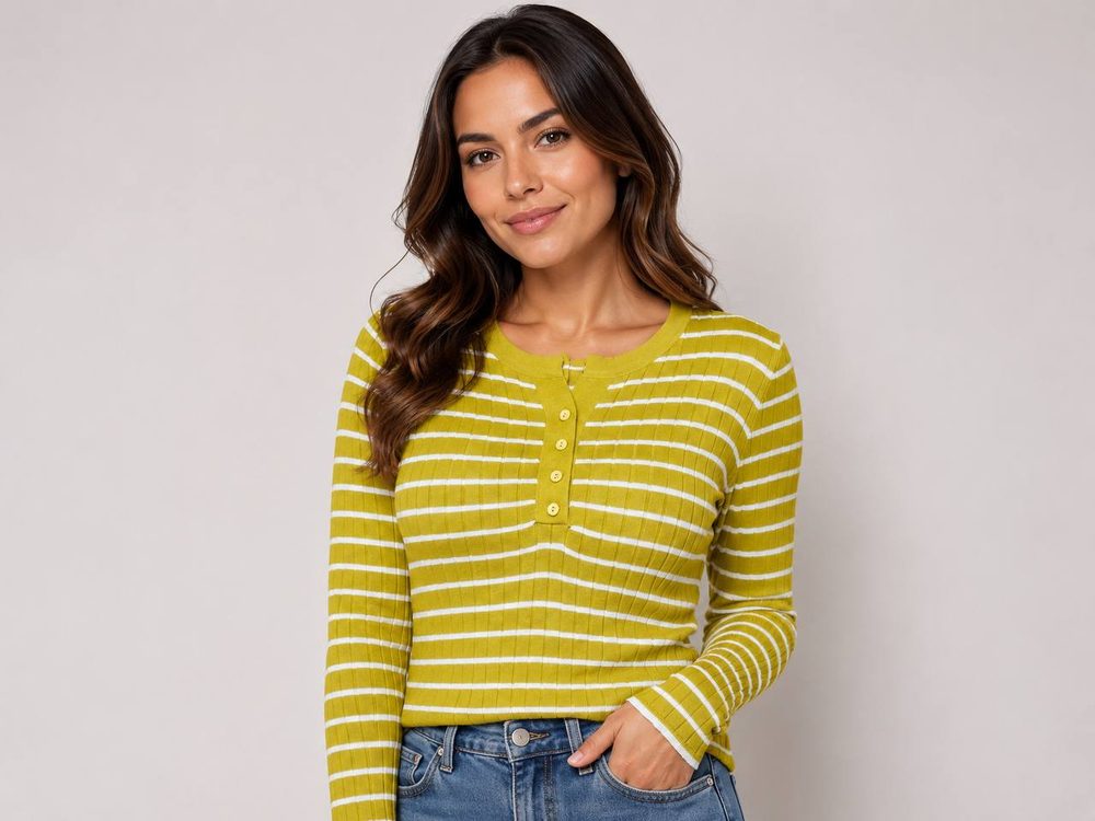 Blusa Feminina Azul Listrado — foto 3