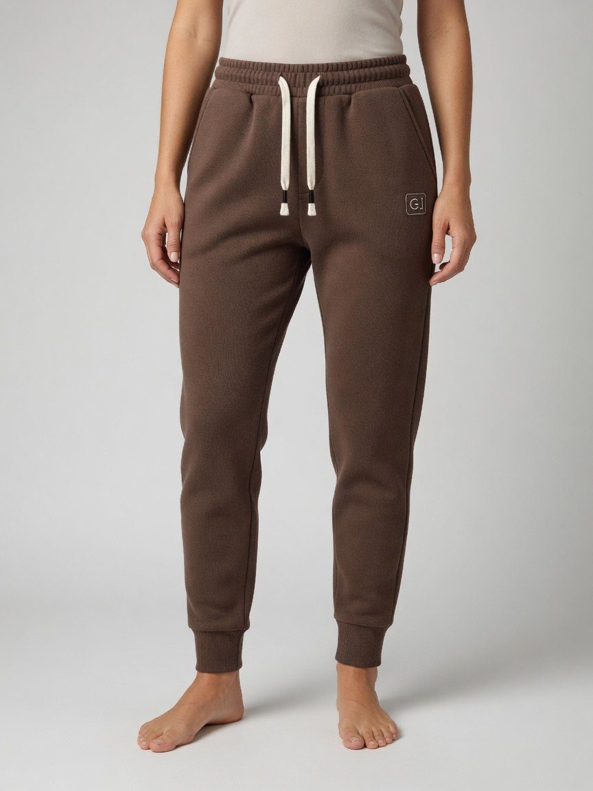 Calça Moletom Fem Marrom — foto 1