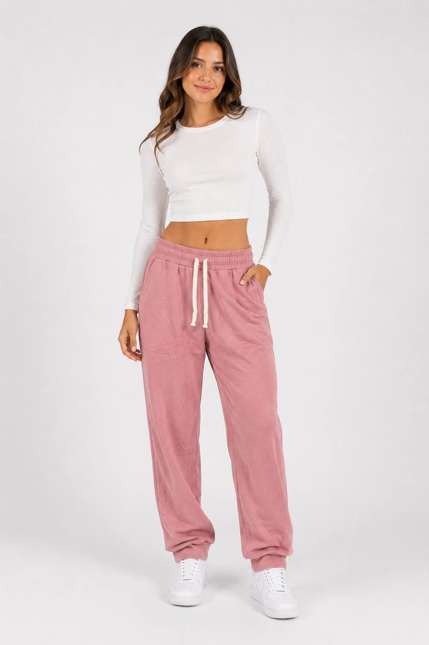 Calça Moletom Fem Marrom — foto 4