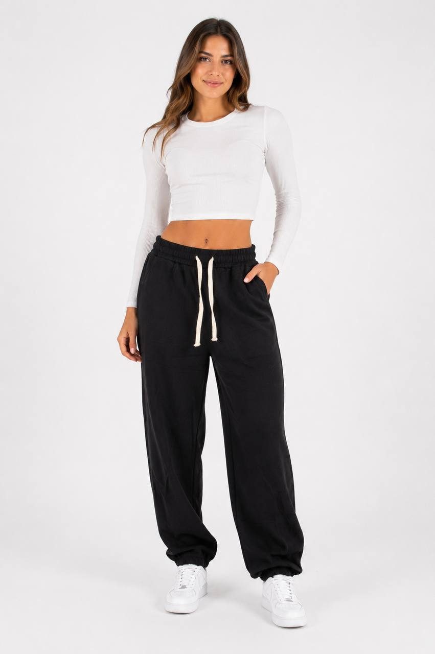 Calça Moletom Fem Marrom — foto 6