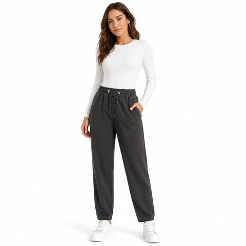 Calça Moletom Fem Branco