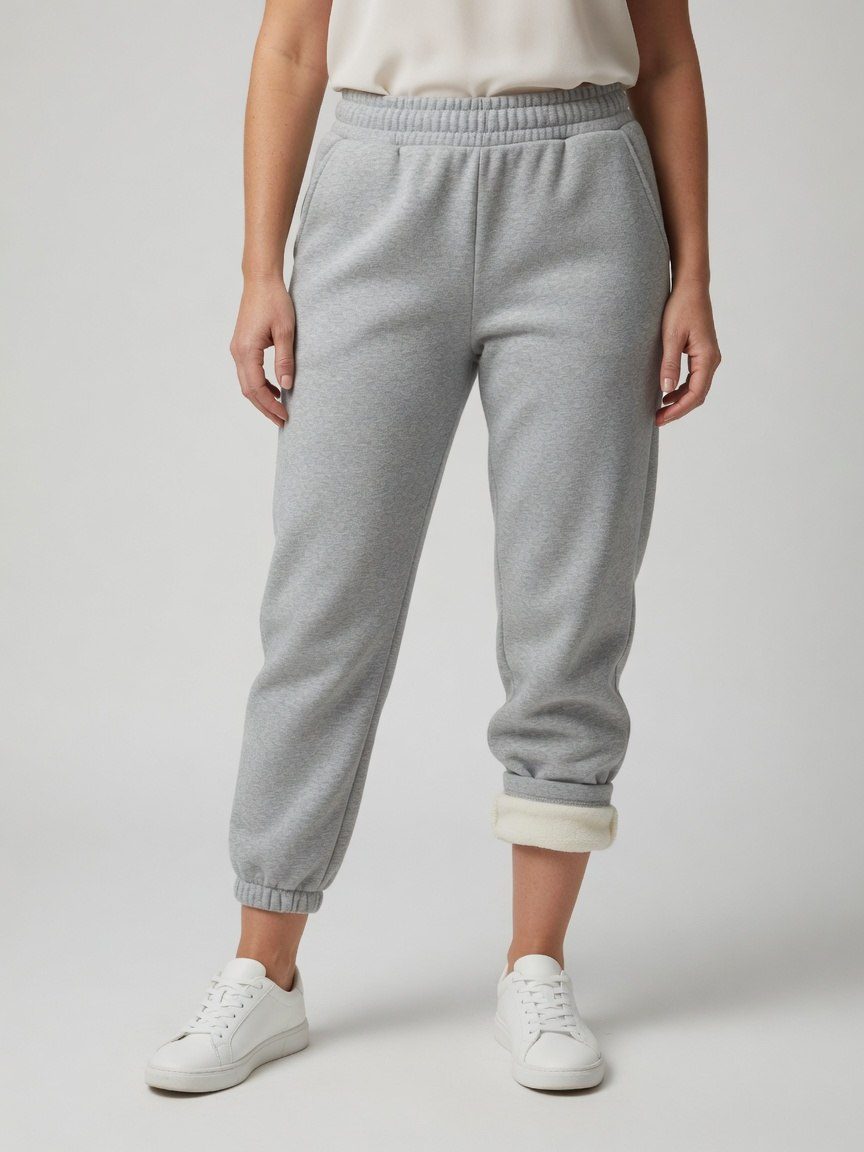 Calça Moletom Fem Bege — foto 1