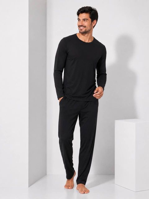 Pijama Masc Preto