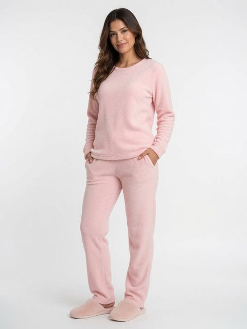 Pijama Fem Rosa