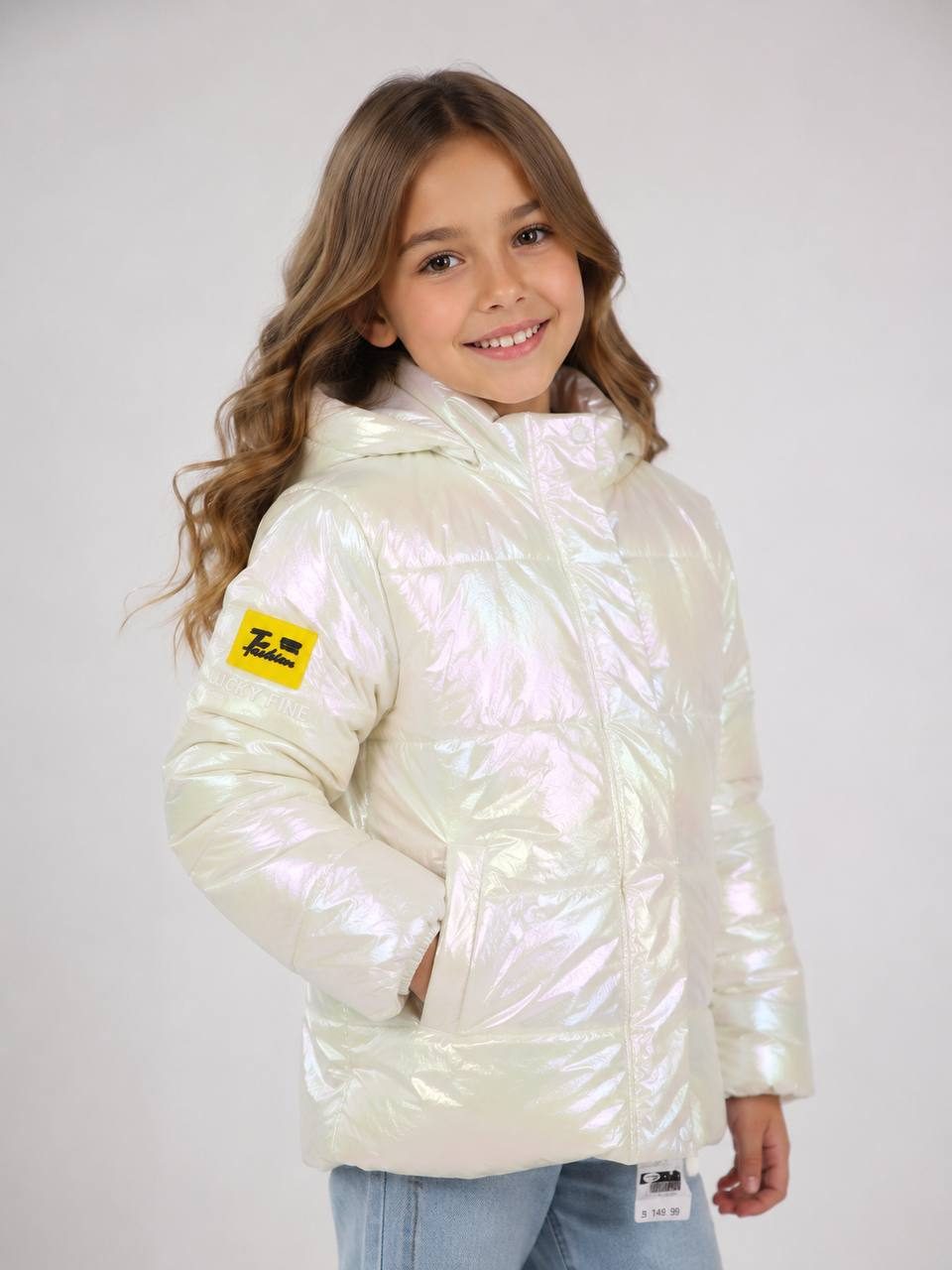Jaqueta Infantil Fem Branco — foto 1