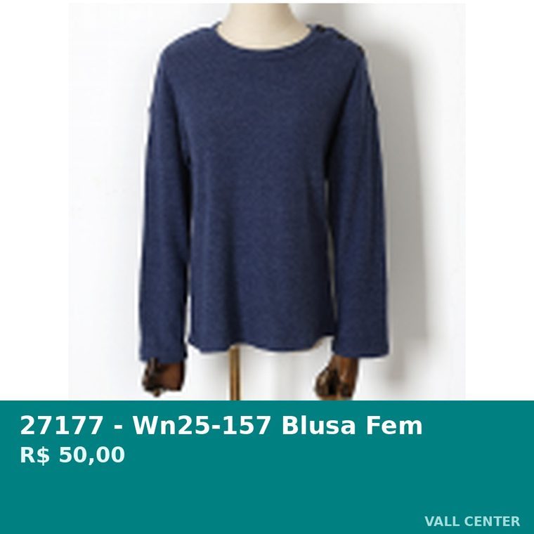 Blusa Fem Azul — foto 2