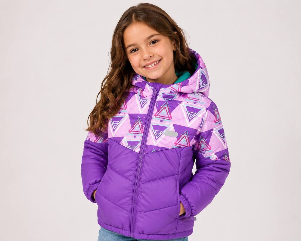 Jaqueta Infantil Fem Roxo — foto 1