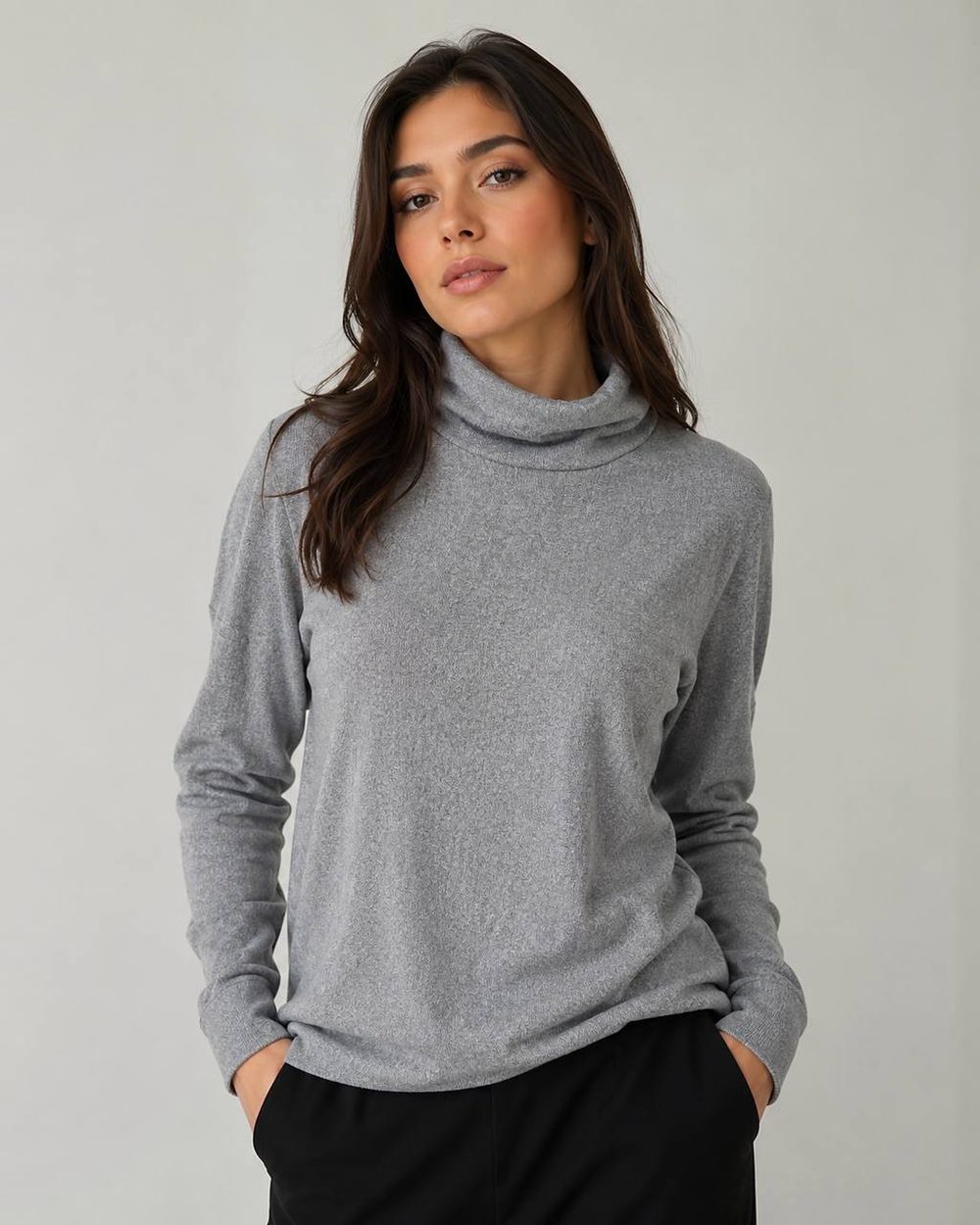 Blusa Feminina Cinza — foto 1