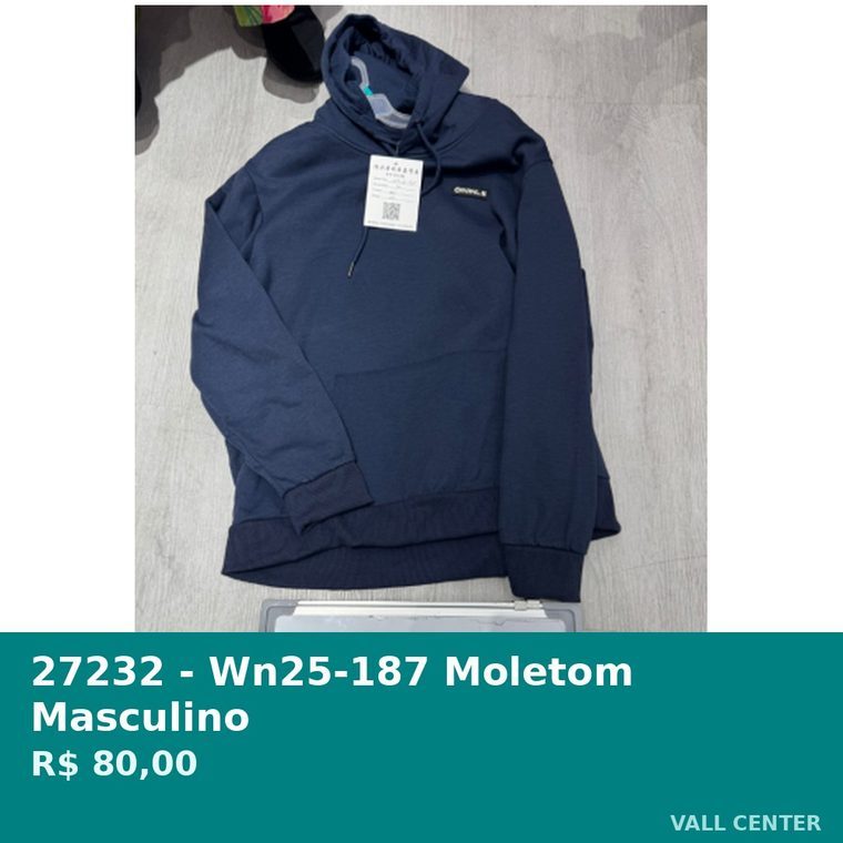 Moletom Masculino Azul Marinho — foto 2