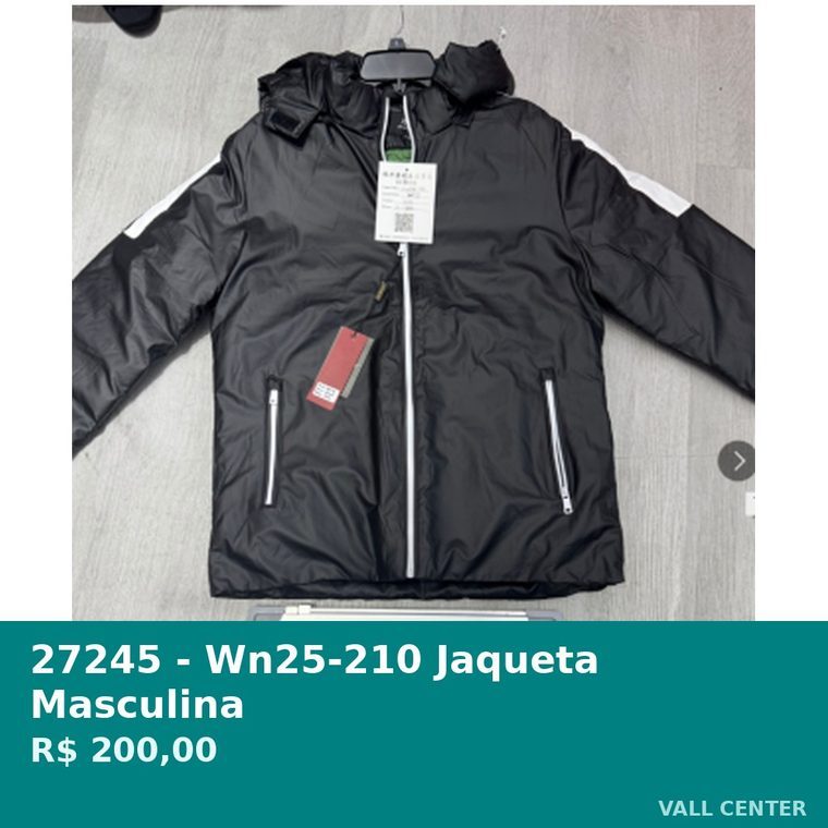 Jaqueta Masculina Preto — foto 3