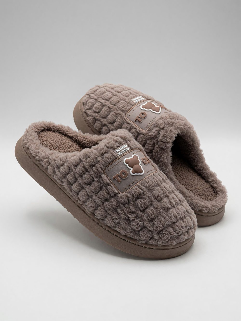 Pantufa de Uso Adulto Marrom — foto 1